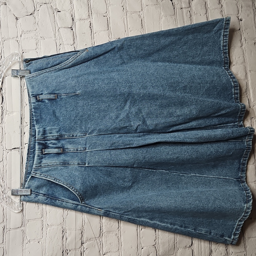Urban Revivo Denim A Line Midi Skirt Size 6